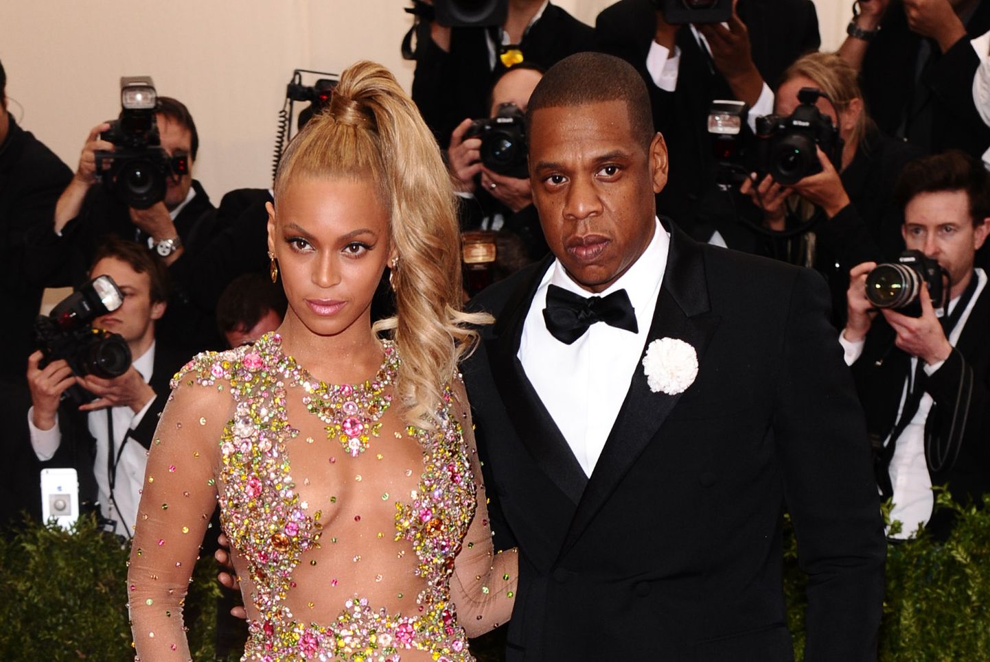 Beyonce ja Jay-Z arrive Met galal 2015.
