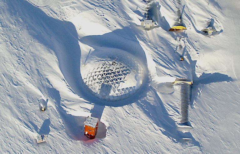 USA Amundsen-Scotti polaarjaam aerofotol
