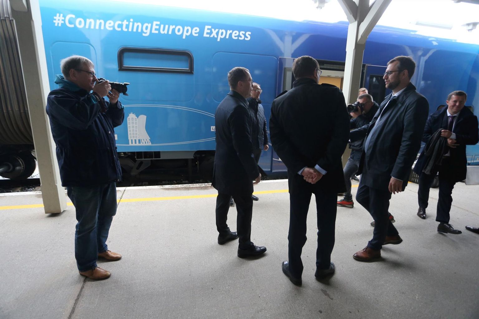 Erirong Connecting Europe Express oli Tartu vaksalis 21. septembril 2021.