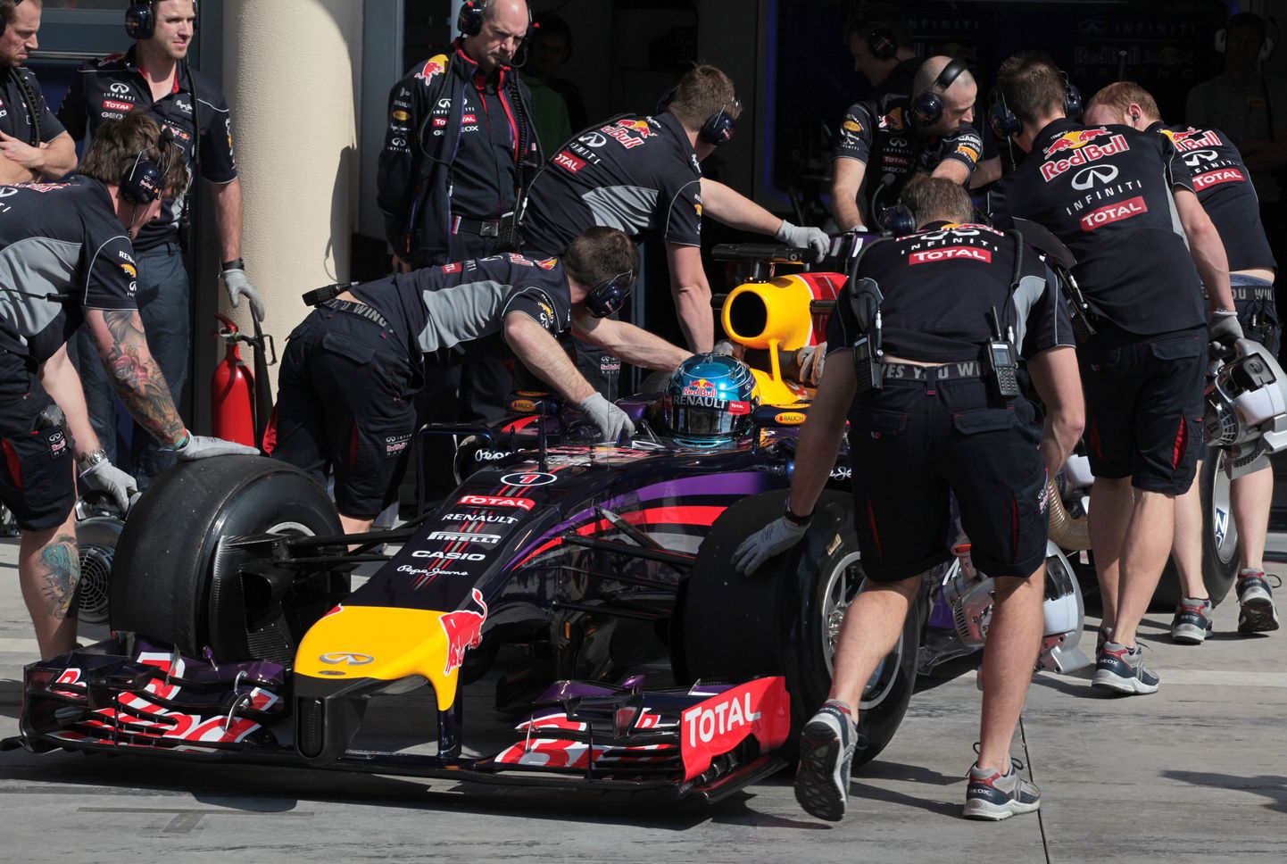 Sebastian Vettel Bahreini testil.