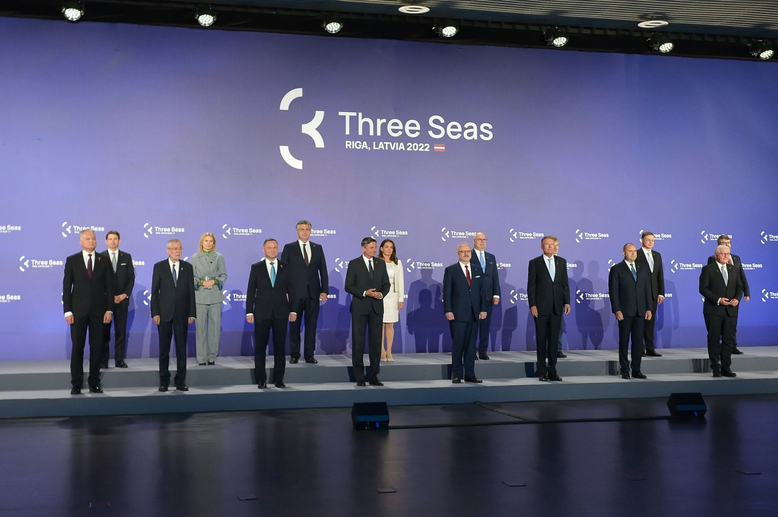 Kolme mere algatuse liidrid Riias toimunud tippkohtumisel.