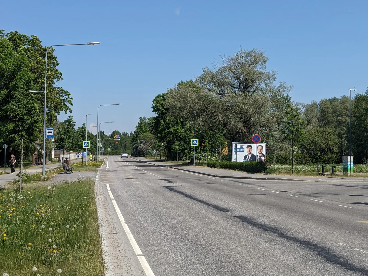 EKRE ebaseaduslik välireklaam Paide linnale kuuluval kinnistul