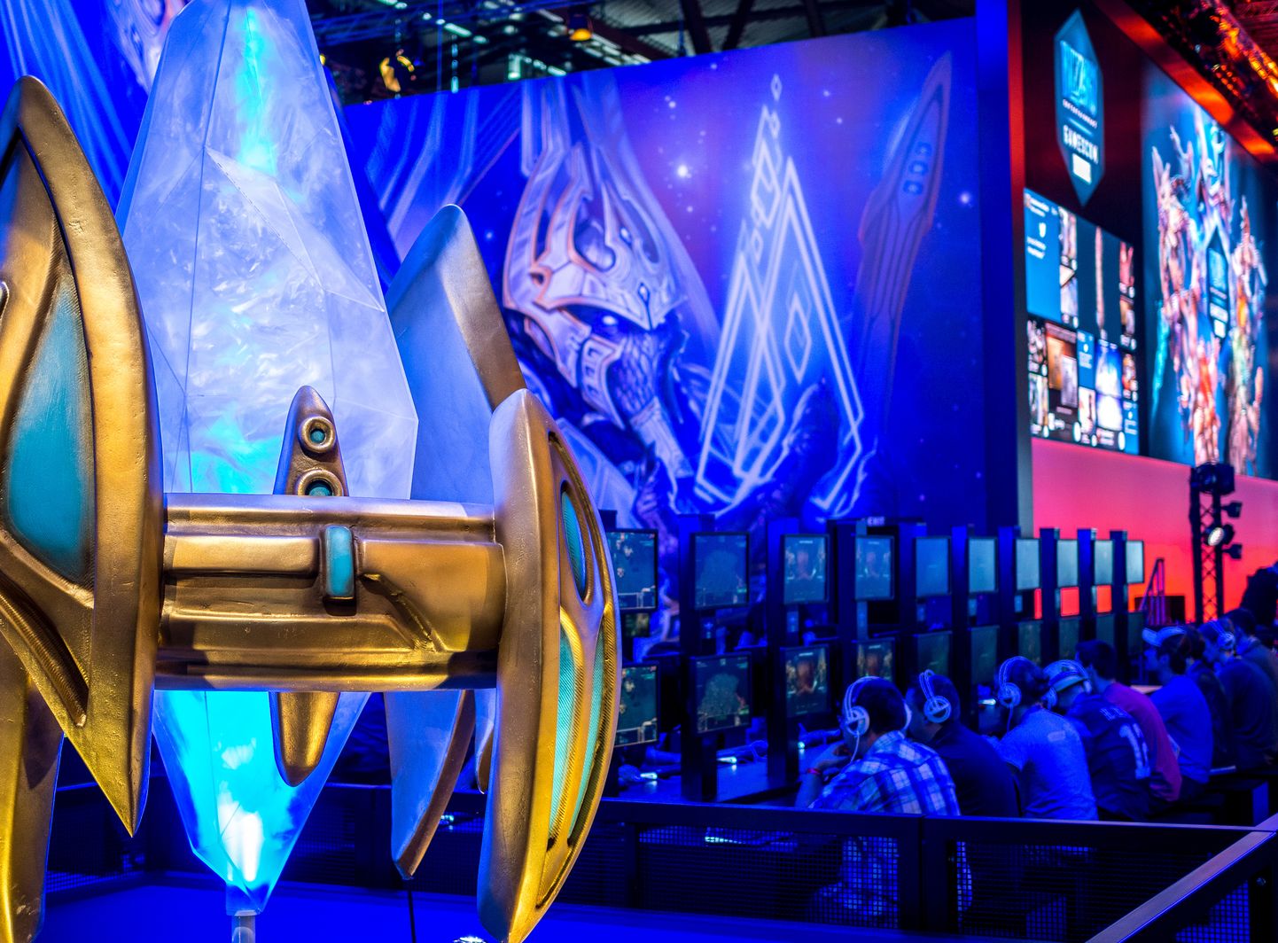 Starcraft II mängimine Gamescom kokkutulekul 2015. aastal.
