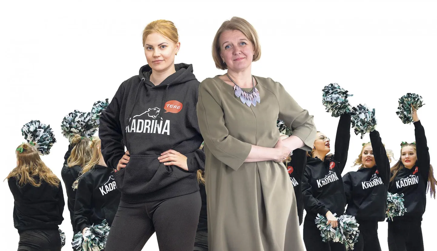 Kadrina Karude tantsutüdrukute juhi Helena Mägi (vasakul) ja vallavanem Kairit Pihlaku vahel tekkis arusaamatus, mille järel otsustas korvpallimeeskond tantsutüdrukutega koostöö lõpetada.
