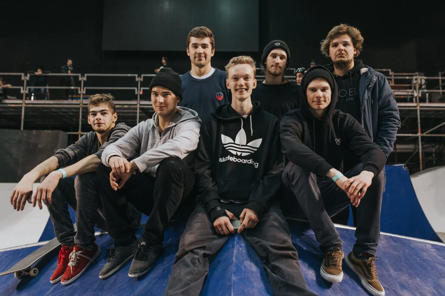 SS17 Eesti rulavõistlejad Andris Kaldvee, Marko Padernik, Raul Urberg, Kristo Õismets, Meelis Erm, Toomas Seppänen ja Romario Siimer