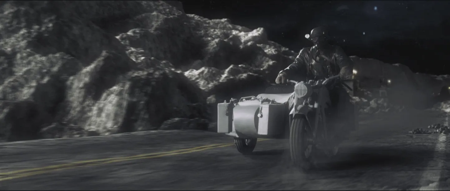 Kaadrid filmi «Iron Sky» tutvustavast videolõigust.