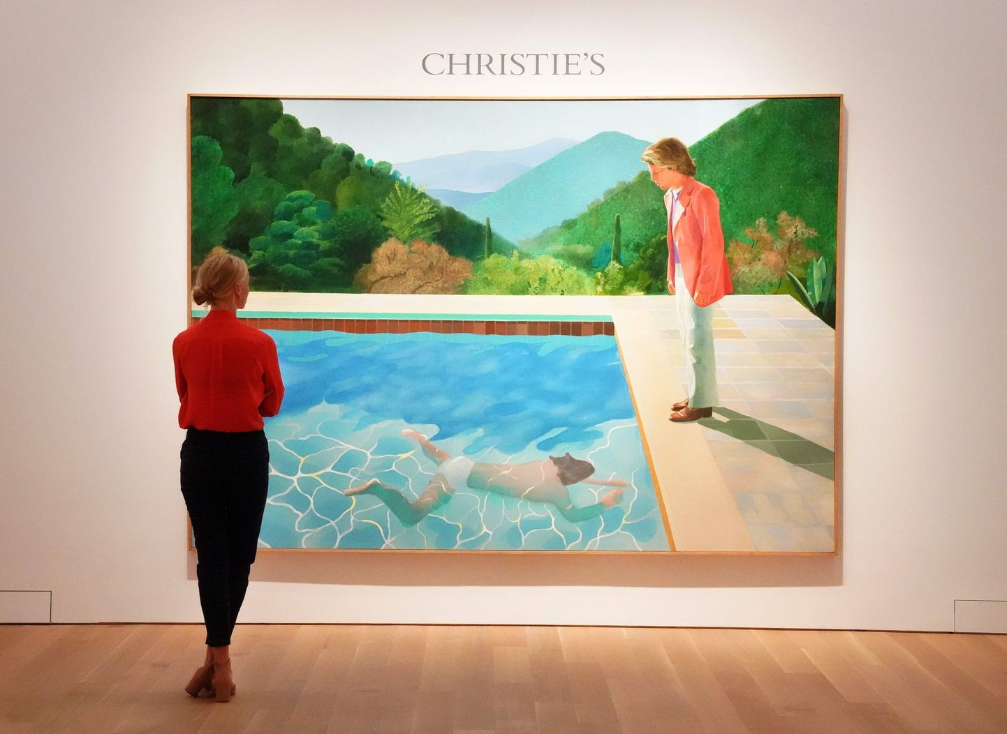 David Hockney maal "Portrait of an Artist (Pool with Two Figures)", maailma kalleim elusoleva kunstniku töö.