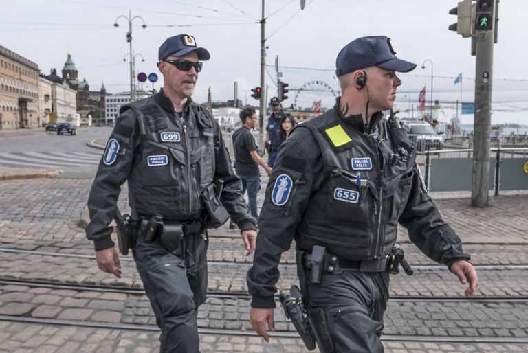 Soome politsei. Pilt on illustreeriv