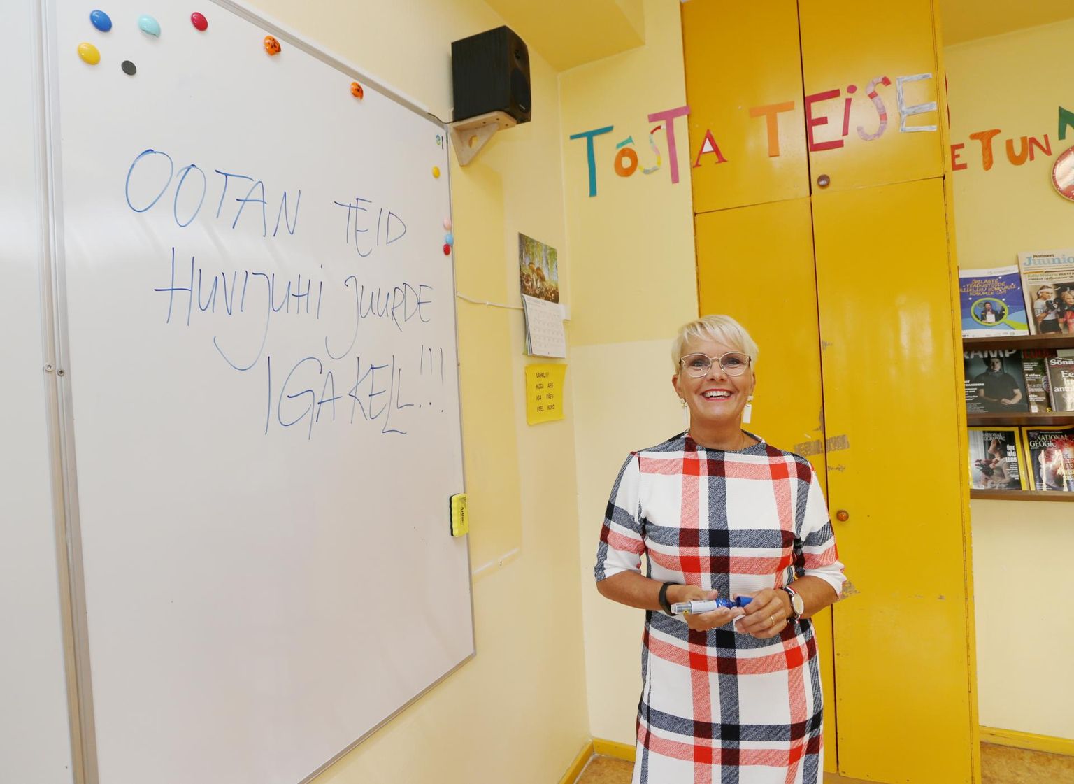 Elupõlise õpetaja ja huvijuhi Piret Arula kabineti uks on õpilastele avatud iga kell.