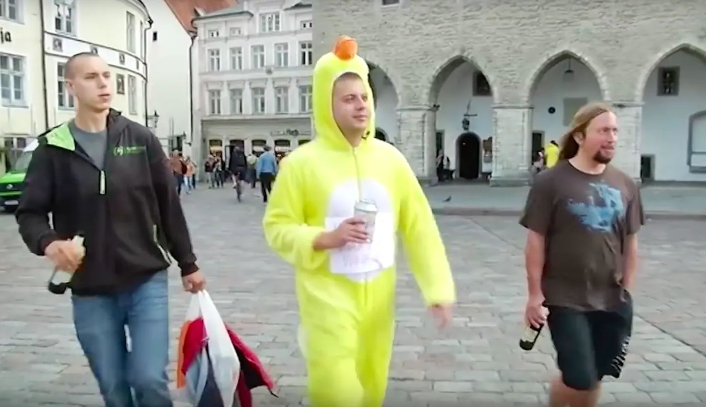 Eksperiment - "Poissmees ja pudelikorjaja"