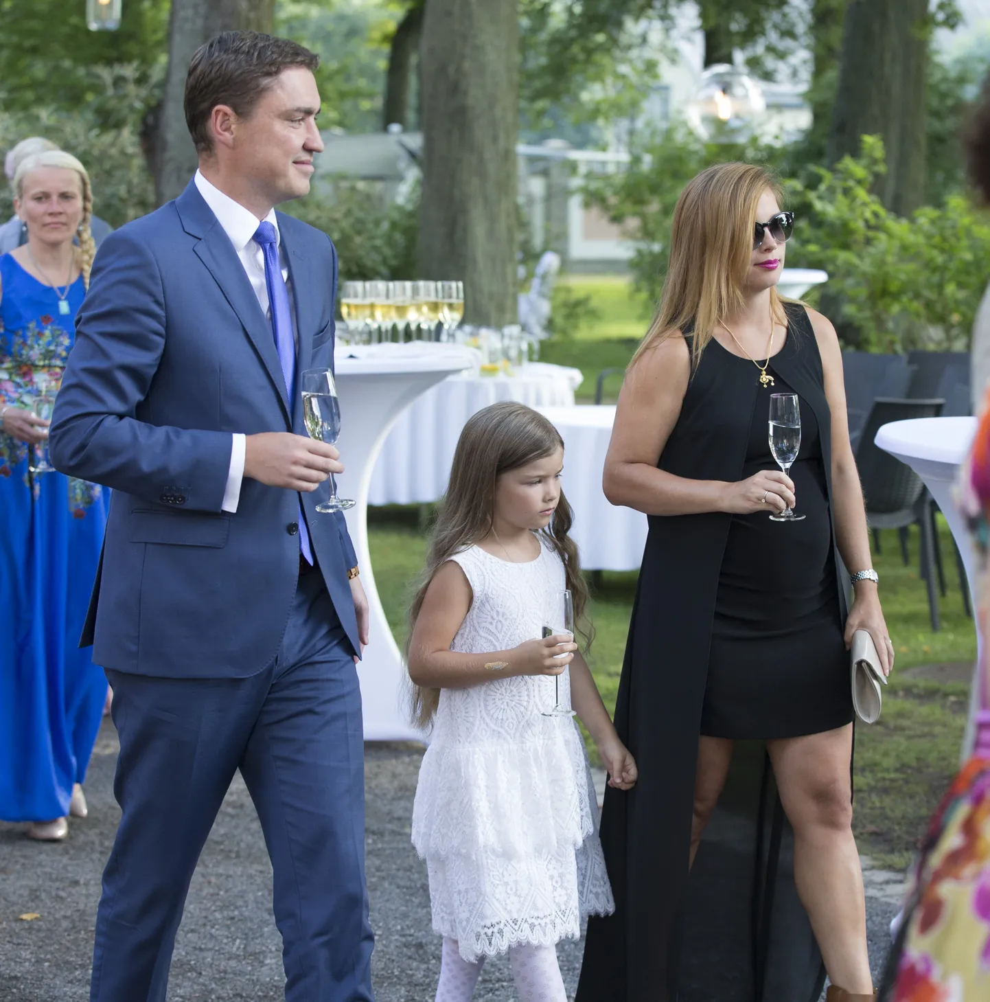 Taavi ja Luisa Rõivas tütre Miina Rihannaga 2016. aastal.
