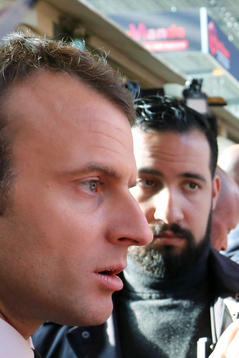 Emmanuel Macron ja Alexandre Benalla