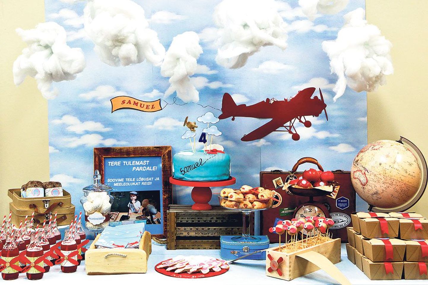 Üks Memory Makersi lastesünnipäev oli vanadest lennukitest inspireeritud pidu, kus dekoratsioonideks olid rippuvad vatiinist pilvekesed, laual propelleritega koogikesed ja joogipudelid, pilvekujulised küpsised, sefiiripilvekesed jms.