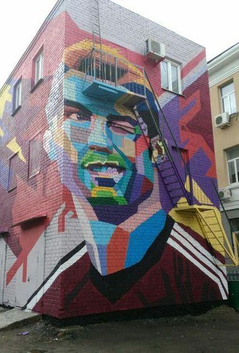 Cristiano Ronaldo grafiti Kaasanis