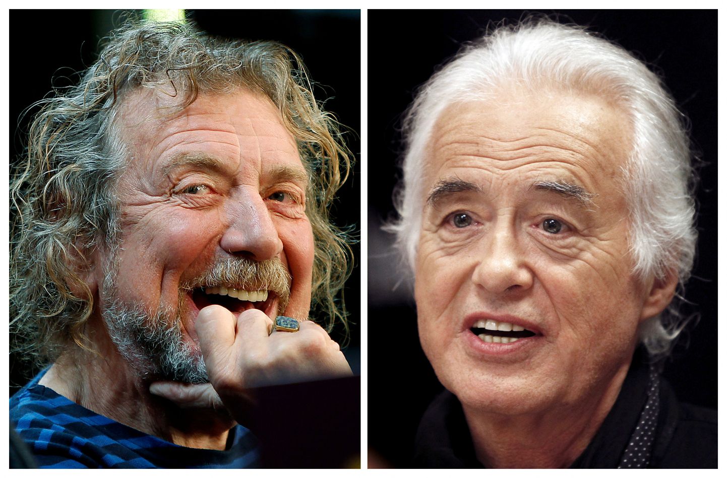 Solist Robert Plant ja kitarrist Jimmy Page