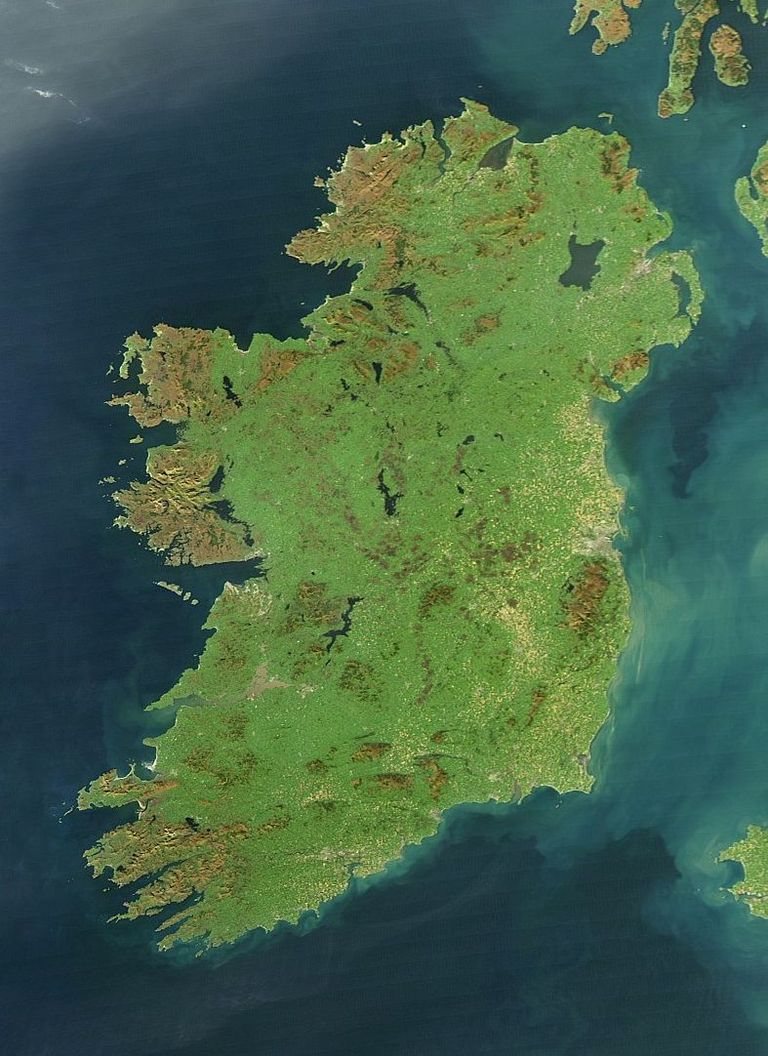 Iiri saar satelliidipildil
