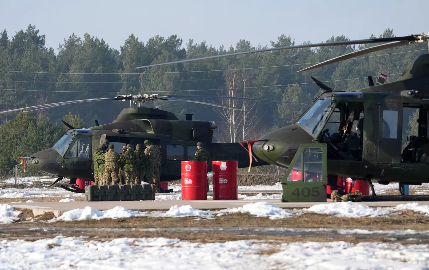 NATO daudznacionālās brigādes Latvijā organizētās militārās mācības "Oak Resolve" Ādažu militārajā poligonā.