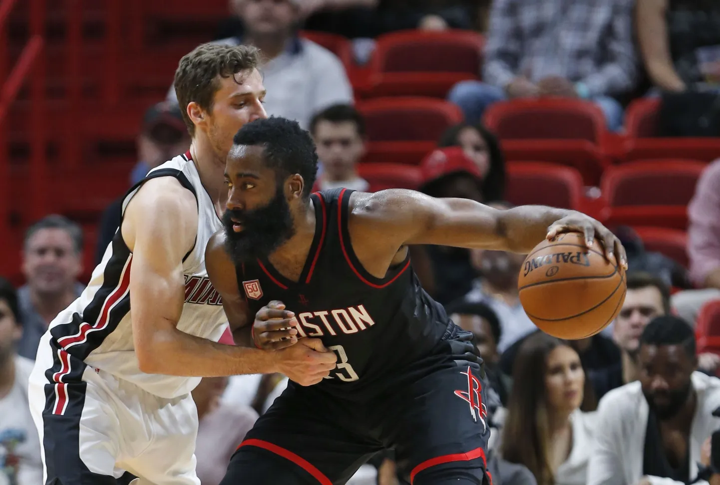 James Hardenit (palliga) Miami Heat ja Goran Dragic pidurdada ei suutnud, Houston Rocketsit aga küll.