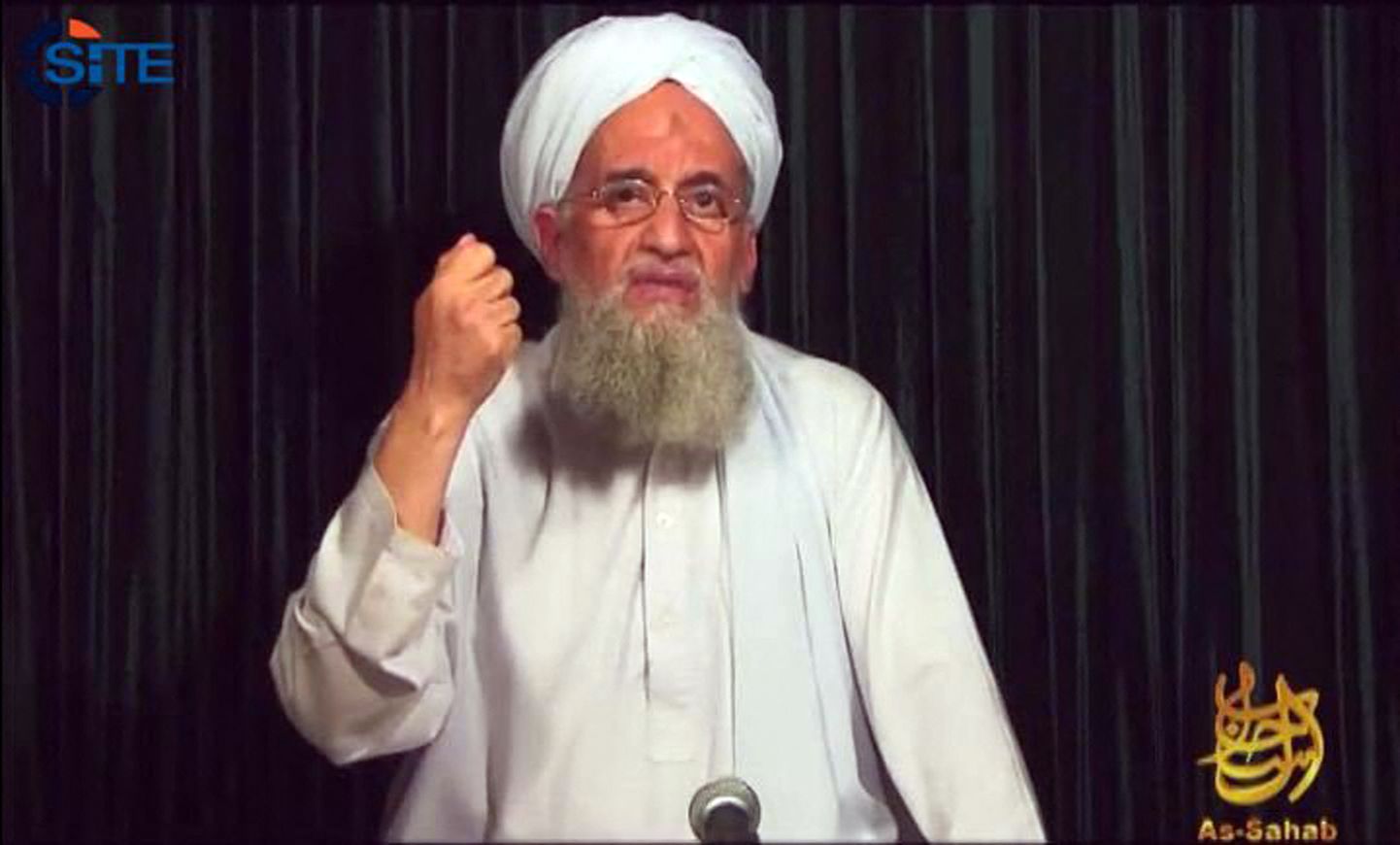 Kaader 2012. aasta videost, mille on näha al-Qaeda liidrit Ayman al-Zawahirit