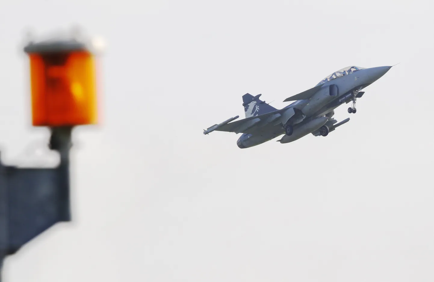 Rootsis valmistatud Gripeni hävitaja.