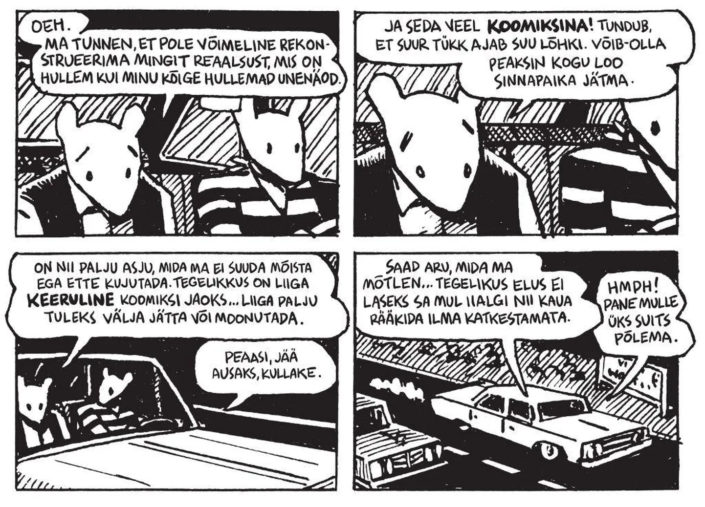 Art Spiegelman jagab oma naisele Françoise Mouly&#39;ga «Mausi» kirjutamisega seotud muresid.