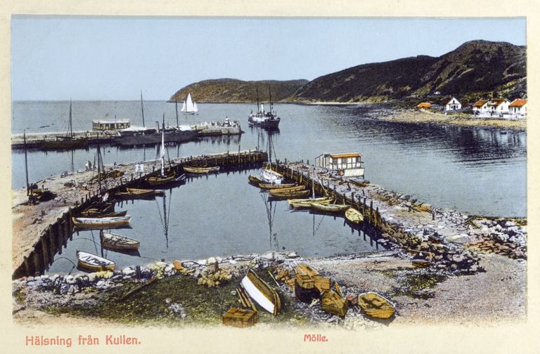 Мол на полуострове Куллен, открытка 1908 года.