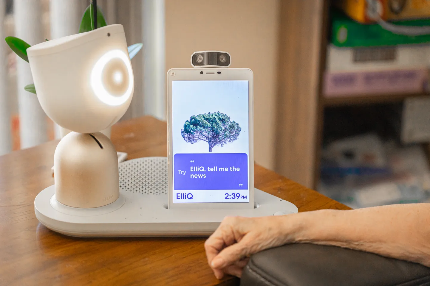 **VIDEO AVAILABLE. CONTACT INFO@COVERMG.COM TO RECEIVE.**

Robot companions are being offered to senior citizens in New York in a bid to combat loneliness.

The New York State Office for the Aging (NYSOFA) are working with local partners to identify older adults who would most benefit from the technology - a voice-operated smart device known as ElliQ.

The device, which consists of an interactive robot paired with a tablet, will help "foster independence and provide support for older adults," NYSOFA said.

ElliQ can carry out daily check-ins, suggest health and wellness tasks such as sleep relaxation and physical exercises, remind users to take their medication, and help them stay in touch with family and friends.

It also "proactively suggests" activities and initiates conversations, using artificial intelligence (AI) to foster a sense of relationship, NYSOFA added.

"Despite misconceptions and generalisations, older adults embrace new technology, especially when they see it is designed by older adults to meet their needs," NYSOFA Director Greg Olsen said in a statement.

"For those who experience some form of isolation and wish to age in place, ElliQ is a powerful complement to traditional forms of social interaction and support from professional or family caregivers".

Produced by Israel-based start-up Intuition Robotics, the ElliQ device is marketed by the company as a "sidekick for healthier, happier ageing".

It was launched for commercial sale in March this year.

Researchers are increasingly turning to robots for solutions as cases of social isolation and loneliness rise among older populations.

Such feelings are widespread, with some countries reporting that up to one in three older people feel lonely, according to the World Health Organization (WHO).

In Europe, robots have already been trialled in UK care homes in a bid to try and boost mental health and reduce loneliness.

Similarly, a joint EU-Japan project called ACCRA has been developing social robots co-designed by older people, including a mobility robot to help people stay on their feet, and a smaller robot that can interact and engage on a social level.

When: 07 Jun 2022
Credit: ElliQ/Cover Images

**EDITORIAL USE ONLY. MATERIALS ONLY TO BE USED IN CONJUNCTION WITH EDITORIAL STORY. THE USE OF THESE MATERIALS FOR ADVERTISING, MARKETING OR ANY OTHER COMMERCIAL PURPOSE IS STRICTLY PROHIBITED. MATERIAL COPYRIGHT REMAINS WITH ELLIQ.**