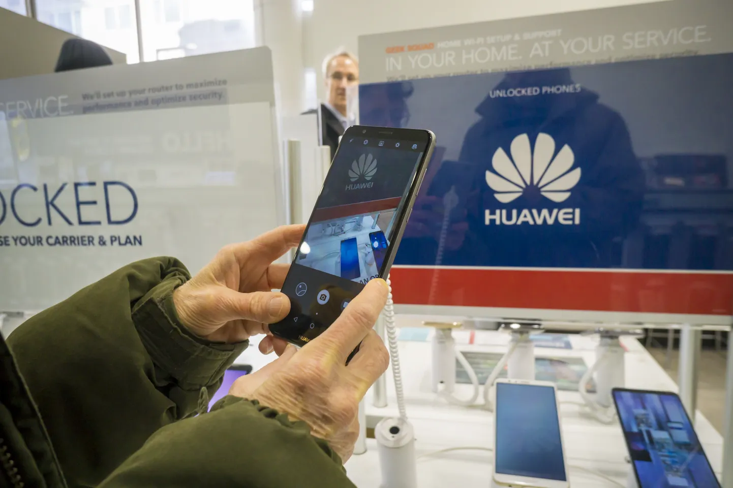 Huawei telefon.