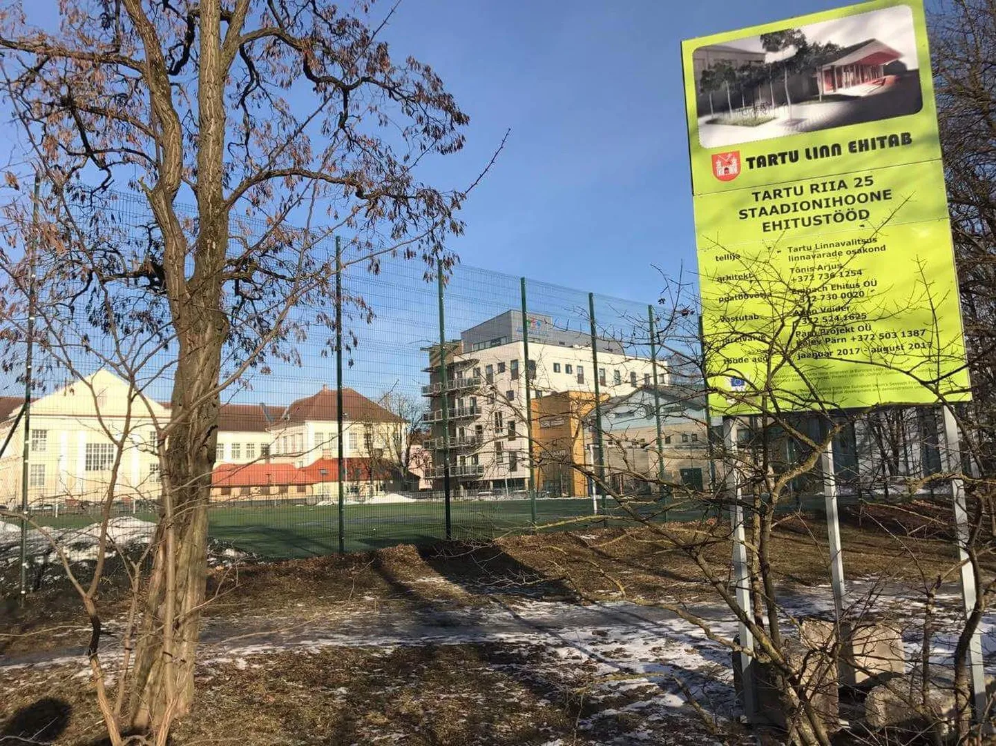 Peagi algab Reiniku kooli juures staadionihoone ehitus.