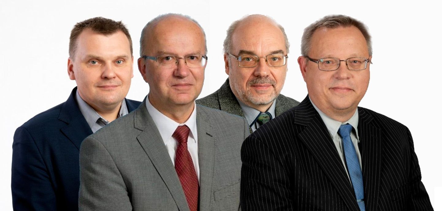Uuel aastal hakkavad Tartu ülikooli dekaanina tööle (vasakult paremale) Anti Selart, Margus Lember, Leho Ainsaar ja Raul Eamets.