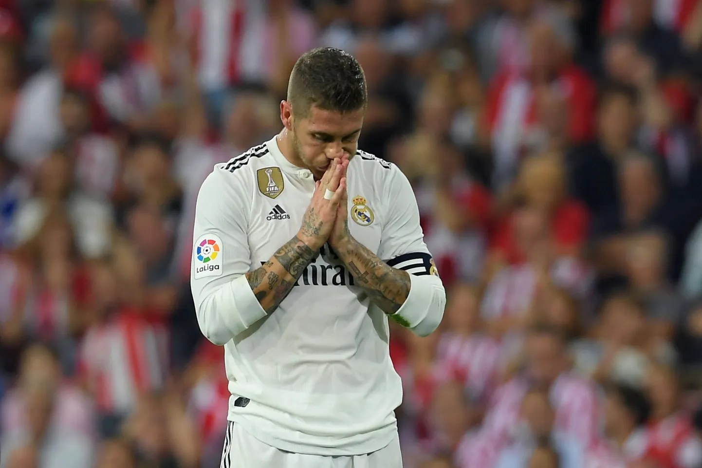 Madridi Reali jalgpallimeeskonna kapten Sergio Ramos.
