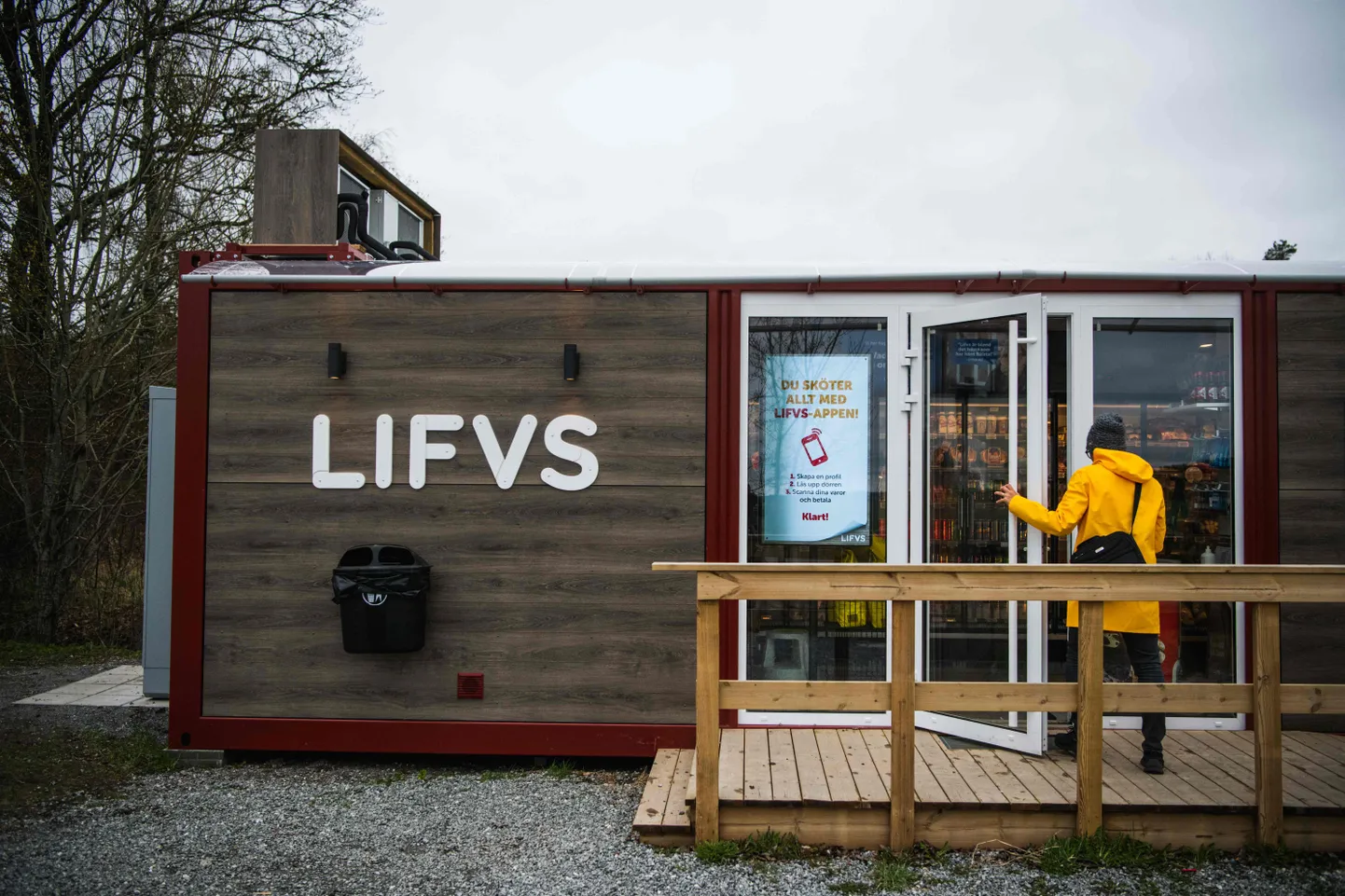 Lifvsi mobiilne supermarket.