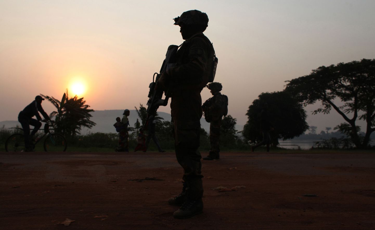 Pühapäev, 22 detsember. Prantsuse sõdurid Kesk-Aafrika Vabariigis.