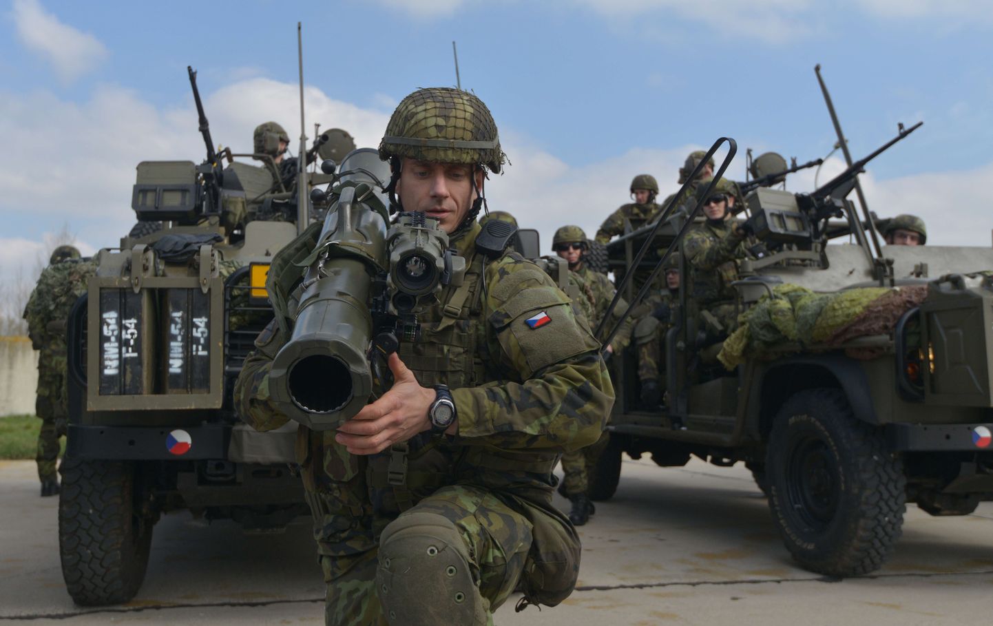 Tšehhi sõdurid NATO õppusel.
