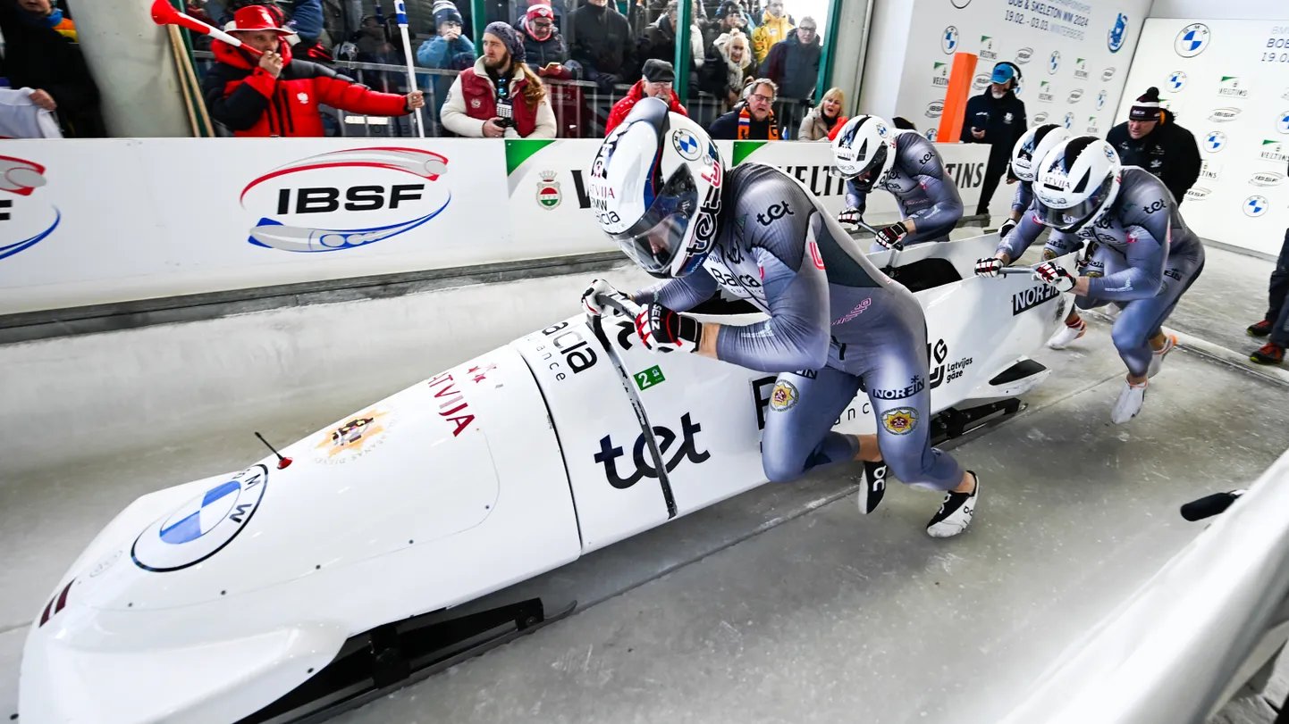 Emīla Cipuļa vadītais bobsleja četrinieks