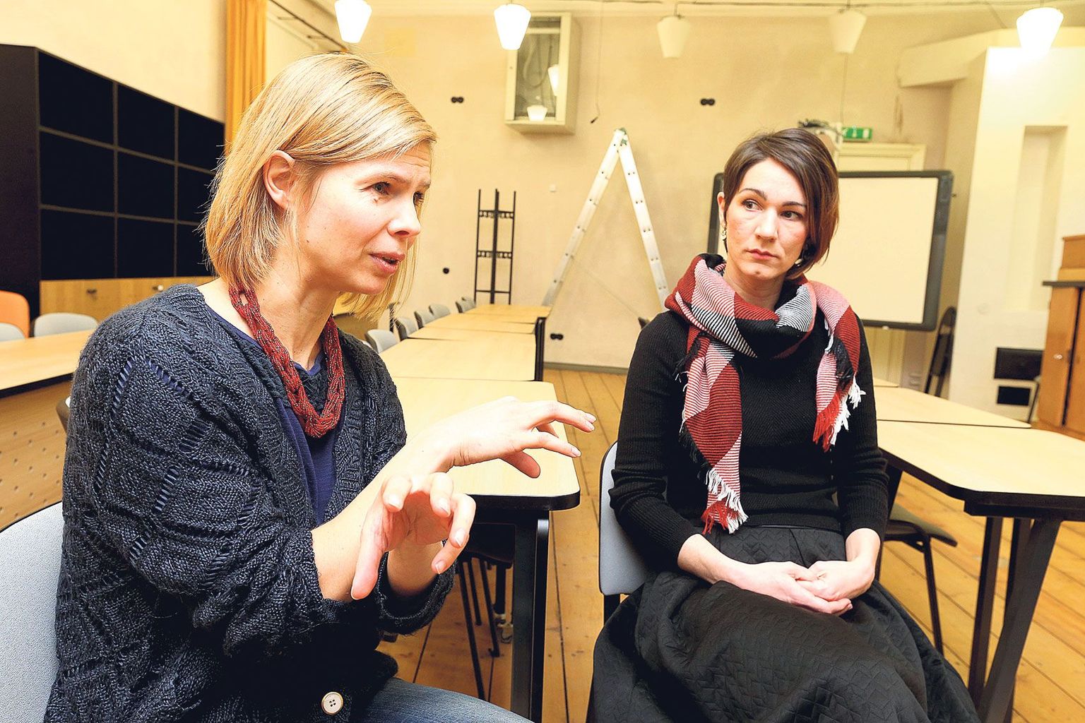 Inga Kukk (vasakul) ja Katri Lamesoo osalevad kahes Norra toetustest rahastatud projektis, milles avatakse õpetajate silmi sooteadliku käitumise ja õpetamisviiside osas.