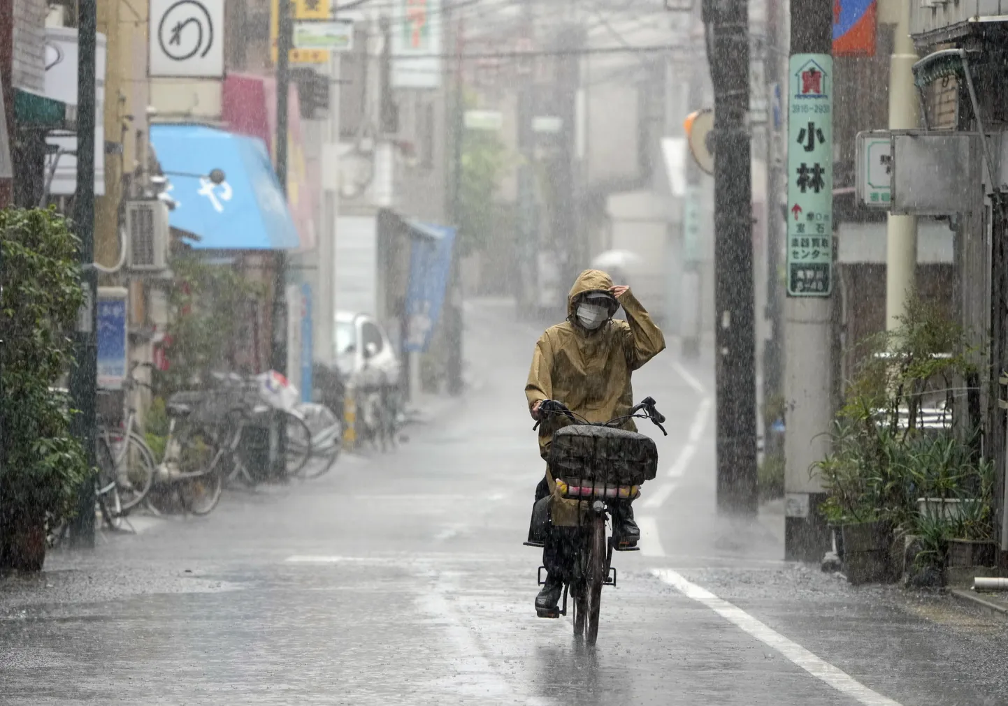 Taifuun Tokyos.