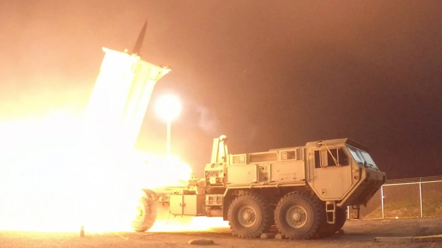 USA raketitõrjesüsteem THAAD tegutsemas.