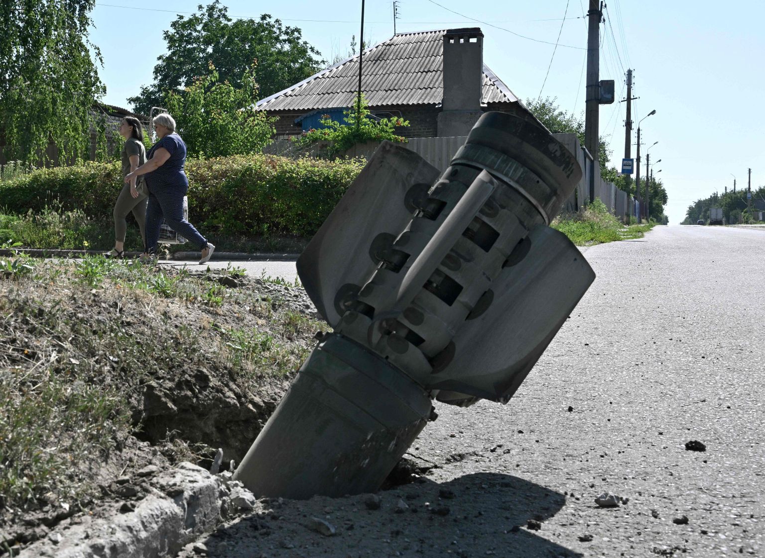 Ukrainasse Kramatorskisse tulistatud Vene rakett.