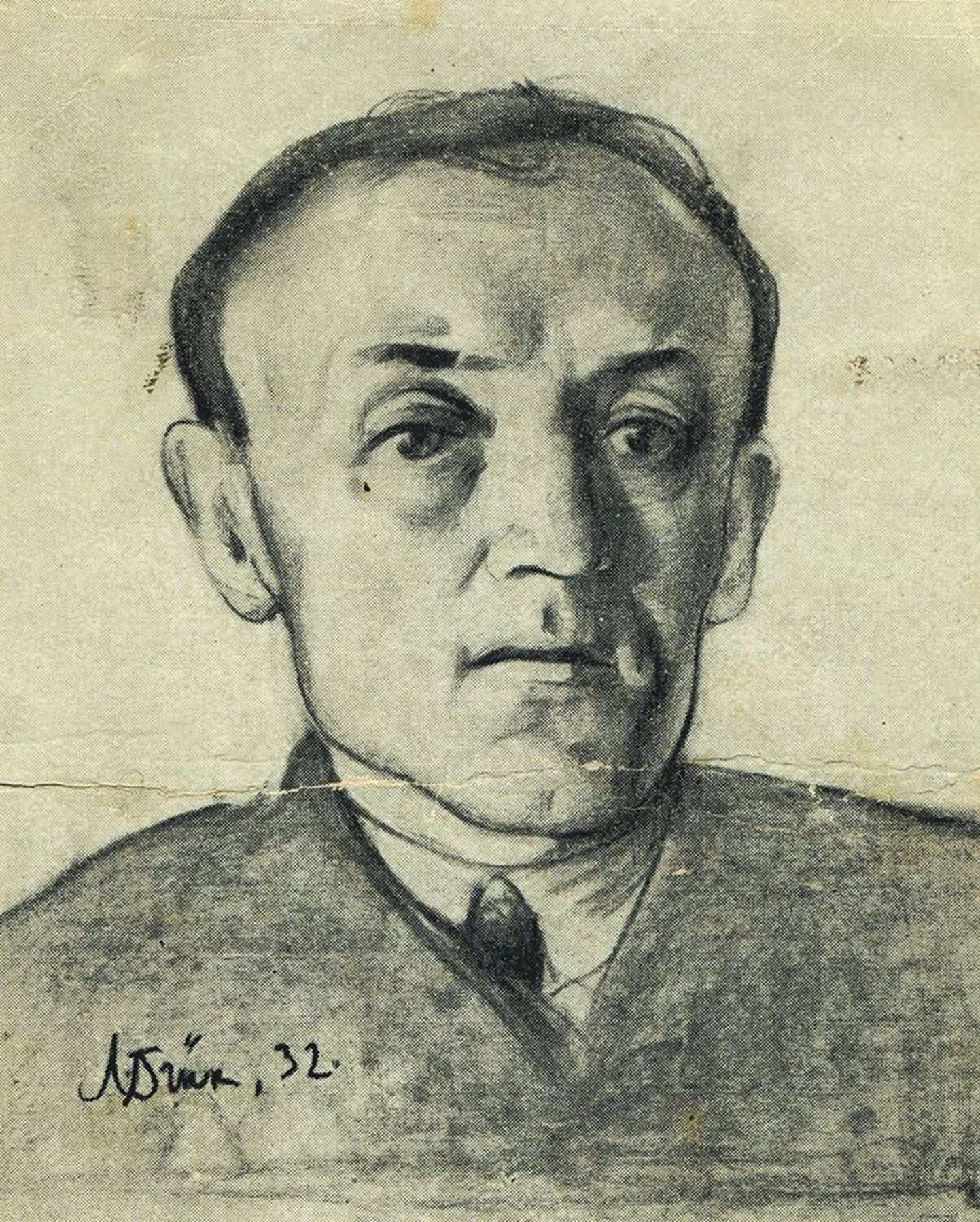 Kunstnik Nikolai Triik on jäädvustanud Eduard Uusenit aastal 1932.