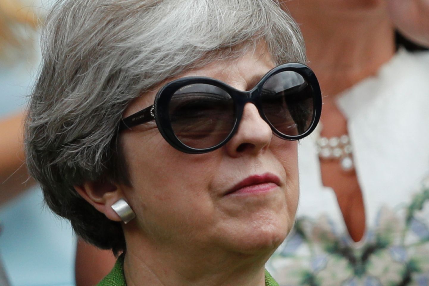 Briti peaminister Theresa May eile  Wimbledonis tennist vaatamas.