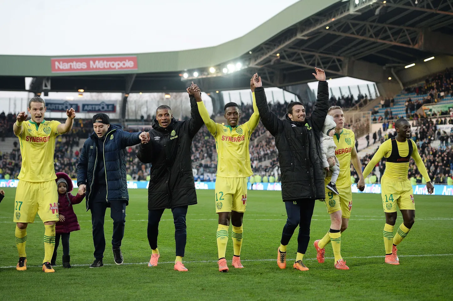 Nantes' mängijad, kes on hetkel tabelis kuuendal kohal.