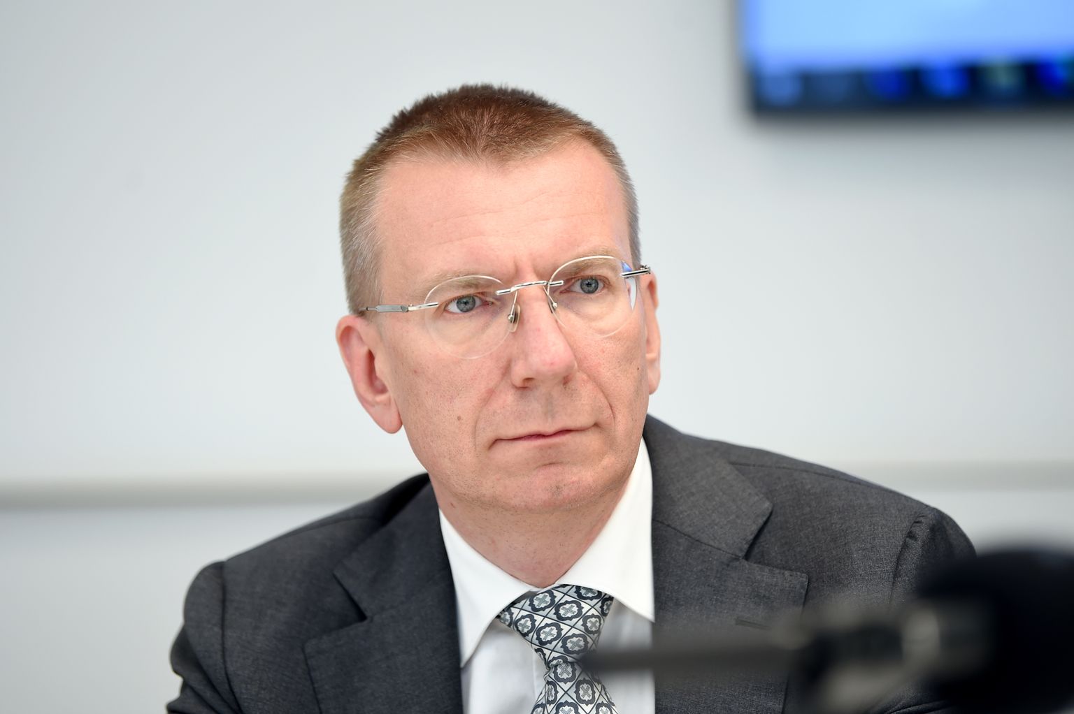 Кандидат в президенты Латвии и министр иностранных дел Эдгар Ринкевич