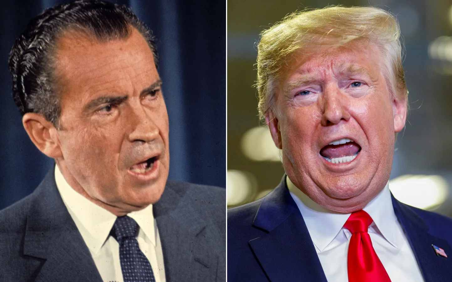 Donalds Tramps un viņa priekšgājējs Ričards Niksons
