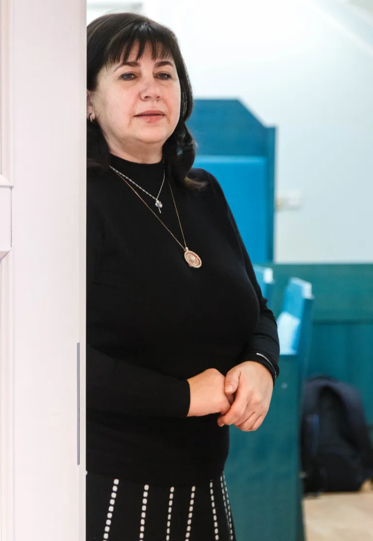 Ale Sprenk enne kohtuistungi algust.
