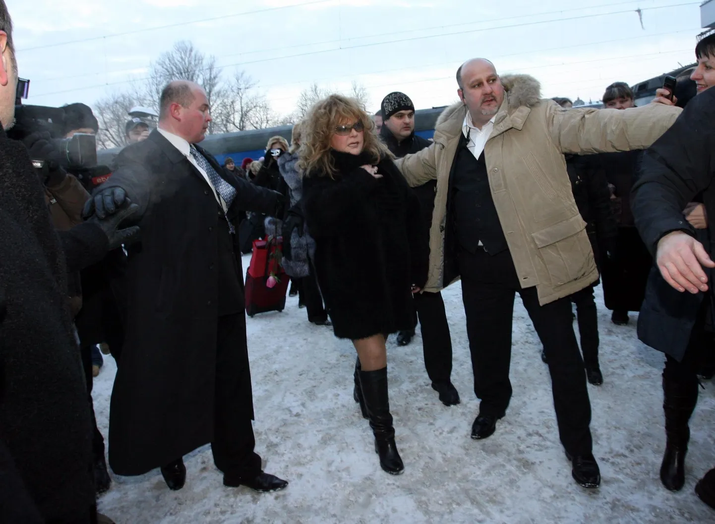 Alla Pugatšova vastuvõtt 2010. aastal Tallinnas Balti jaamas.