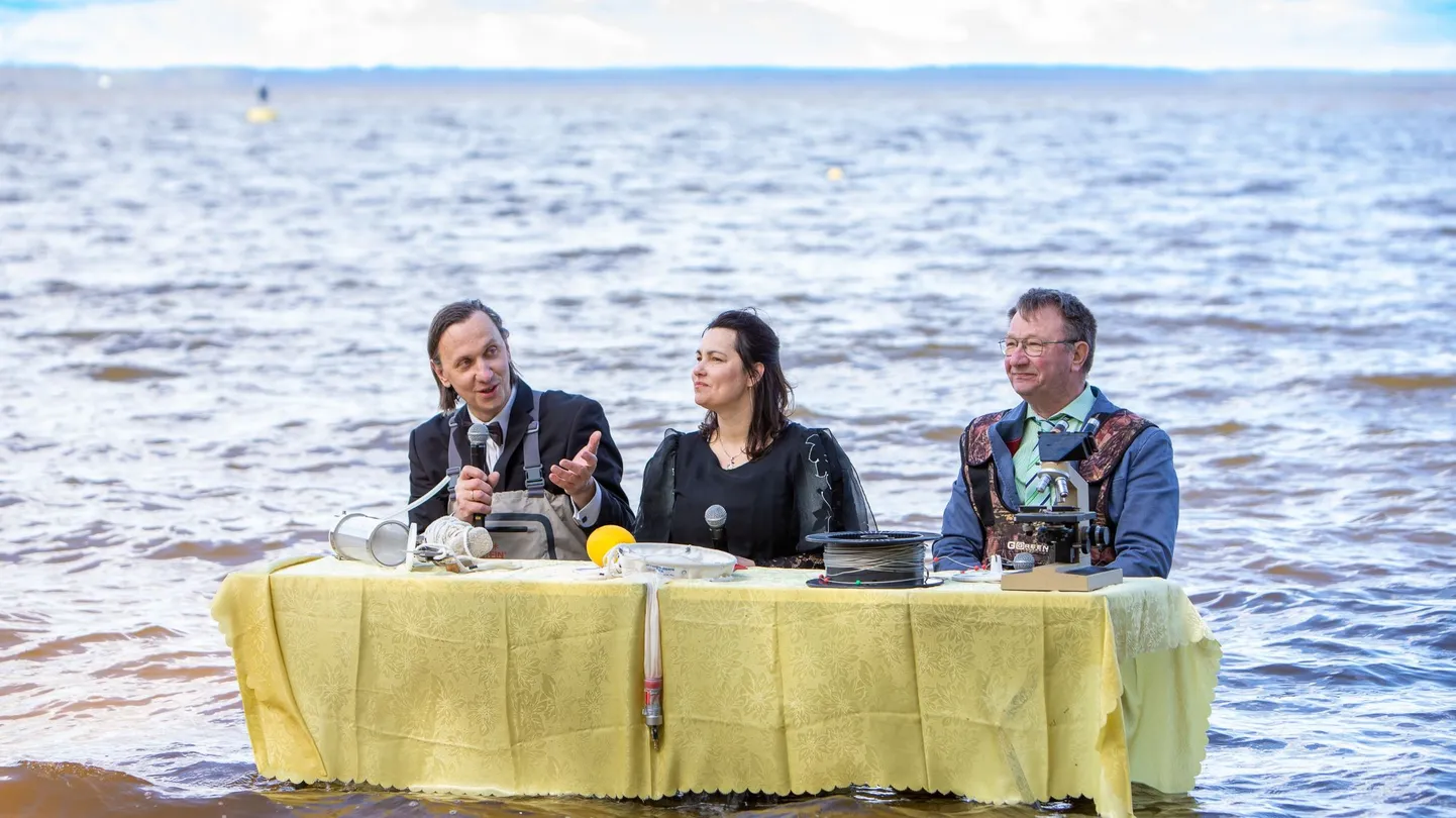 Konverentsi korraldajad Priit Zingel (vasakult), Helen Agasild ja Arvo Tuvikene.