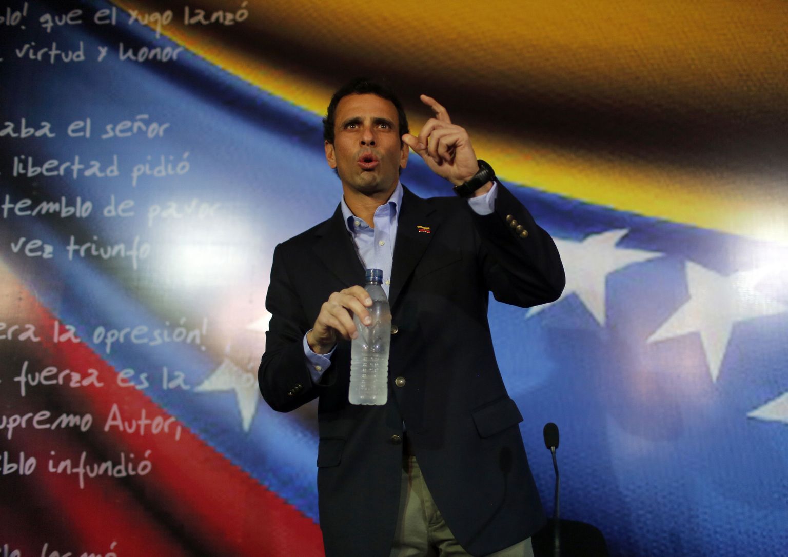 Opositsiooni tähtsamaid liidreid Henrique Capriles.