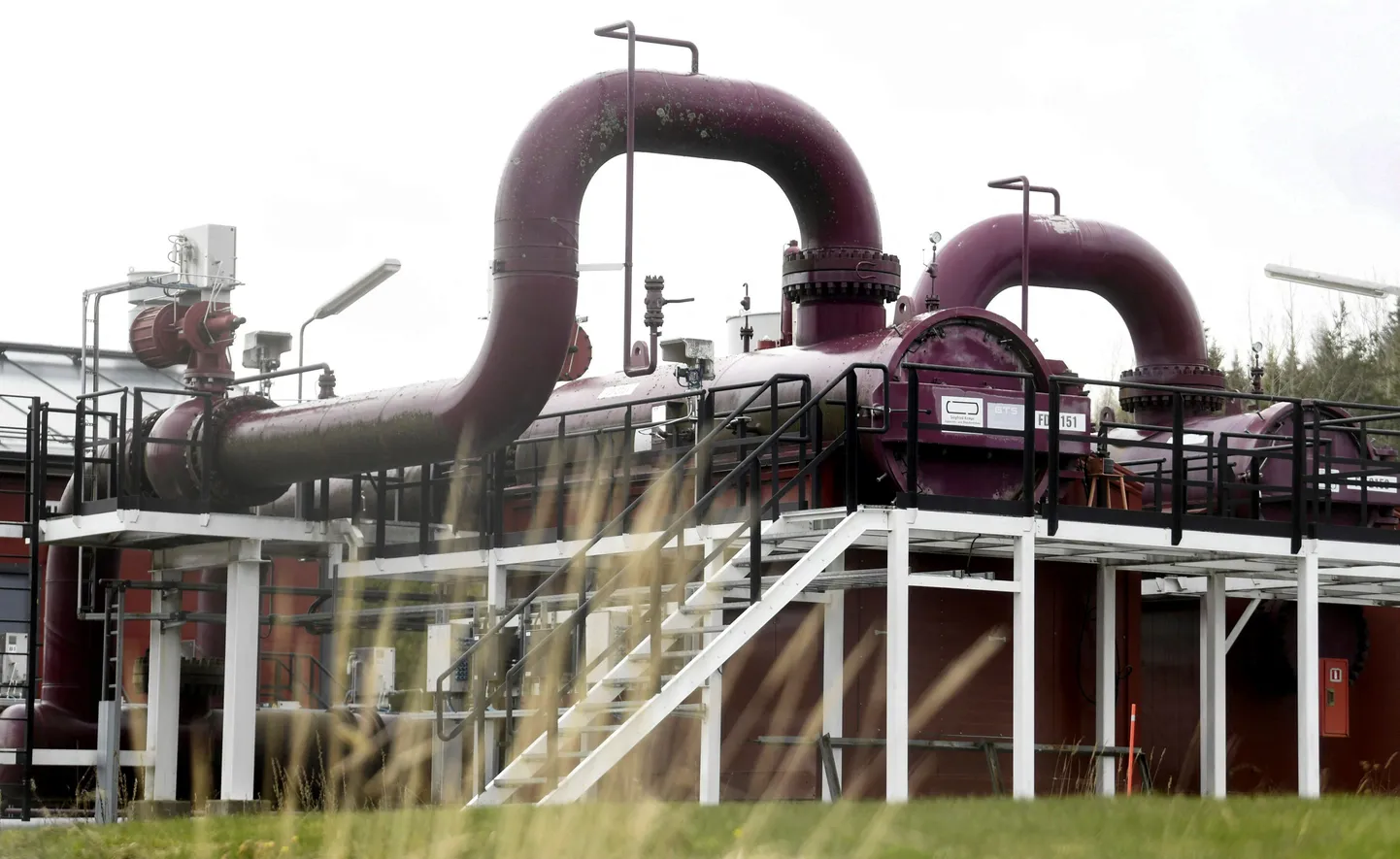 Газовые трубы компании Gasum.
