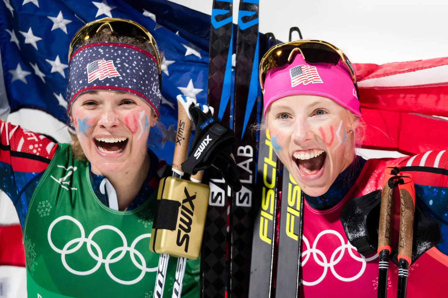 Jessica Diggins ja Kickan Randall tõid USA-le sprindikulla.